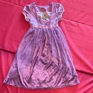 Disney Lavender Rapunzel Dress with Character Design.  Size 5T